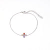Women's Titanium Steel Fourleaf Clover Geometric Light Luxury Exquisite Electroplated Bracelet Jewelry