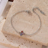 Women's Titanium Steel Fourleaf Clover Geometric Light Luxury Exquisite Electroplated Bracelet Jewelry