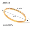 Women's Titanium Steel Geometric Bracelet With Rhinestone Clasp Electroplated Stainless Steel Non Fading Light Luxury Jewelry