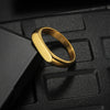 Women's Titanium Steel Geometric Casting Electroplated Ring Minimalist Style