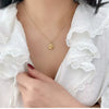 Women's Titanium Steel Geometric Cross Chain Necklace With 18K Gold Plated Electroplating Light Luxury Style