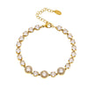 Women's Titanium Steel Geometric Design Electroplated Bracelet Jewelry