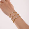 Women's Titanium Steel Geometric Design Electroplated Bracelet Jewelry