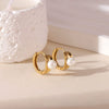 Women's Titanium Steel Geometric Earrings With Electroplating Light Luxury Simple Style