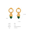 Women's 316L Stainless Steel Geometric Electroplated Allmatch Earrings