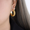 Women's 316L Stainless Steel Geometric Electroplated Allmatch Earrings