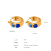 Women's 316L Stainless Steel Geometric Electroplated Allmatch Earrings