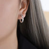 Women's 316L Stainless Steel Geometric Electroplated Allmatch Earrings