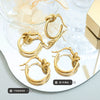 Women's Titanium Steel Geometric Electroplated Earrings