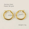 Women's 316L Stainless Steel Geometric Electroplated Earrings