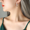 Women's Titanium Steel Geometric Electroplated Earrings