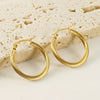 Women's 316L Stainless Steel Geometric Electroplated Earrings