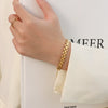 Women's 316L Stainless Steel Geometric Electroplated Jewelry Bracelet