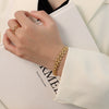 Women's 316L Stainless Steel Geometric Electroplated Jewelry Bracelet