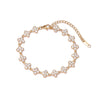 Women's Titanium Steel Geometric Flower Bracelet With Electroplating Design Simple Style