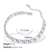 Women's 316L Stainless Steel Geometric Gold Plated Electroplated Minimalist Bracelet Jewelry