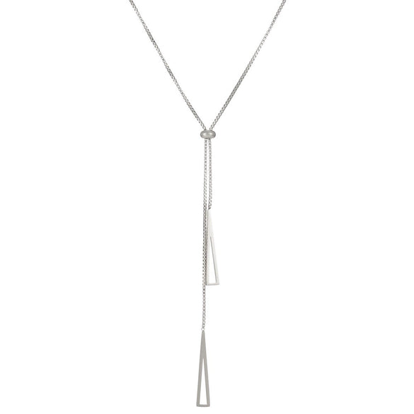 Women's Titanium Steel Geometric Heart Shape Pullout Clavicle Chain Necklace With Electroplating And Snake Bone Chain Style