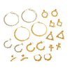Women's Titanium Steel Geometric Hollow Electroplated Earrings