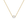 Women's Titanium Steel Geometric Mermaid Pearl Necklace With Electroplating