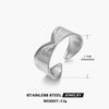 Women's Titanium Steel Geometric Retro Style 18K Gold Plated Opening Adjustable Ring