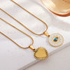 Women's Titanium Steel Geometric Snake Bone Chain Clavicle Necklace With Electroplating Treatment