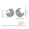 Women's Titanium Steel Geometric Style Polish Earrings