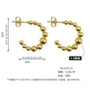 Women's Titanium Steel Geometric Style Polish Earrings