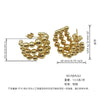 Women's Titanium Steel Geometric Style Polish Earrings