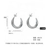 Women's Titanium Steel Geometric Ushaped Electroplated Earrings