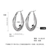 Women's Titanium Steel Geometric Ushaped Electroplated Earrings