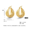 Women's Titanium Steel Geometric Ushaped Electroplated Earrings