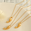 Women's 316L Stainless Steel Gold Plated Dolphin Fish Whale Pendant Necklace Fashion Style