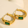 Women's 316L Stainless Steel Gold Plated Retro Geometric Artistic Earrings