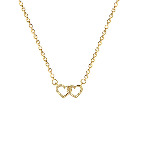 Women's Titanium Steel Heart Clavicle Chain Pendant Necklace