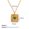 Women's 316L Stainless Steel Heart Shaped Inlaid Zircon Jewelry Set Earrings Necklace With Electroplating And Fashion Geometric Style