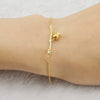 Women's 316L Stainless Steel Heartshaped Fashion Simple Bracelet With Electroplating Design