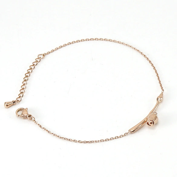 Women's 316L Stainless Steel Heartshaped Fashion Simple Bracelet With Electroplating Design