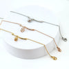 Women's 316L Stainless Steel Heartshaped Fashion Simple Bracelet With Electroplating Design