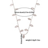 Women's Titanium Steel Hollow Leaves Necklace Electroplated Regular Chain Highend Niche Design