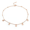 Women's Titanium Steel Jewelry Box Chain Hollow Multibutterfly Anklet Necklace Bracelet With Geometric Pattern