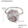 Women's 316L Stainless Steel Light Luxury Geometric Ring And Bracelet With Electroplating