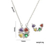 Women's Titanium Steel Micro Inlay Diamond Openable Four Leaf Clover Pendant Necklace With Water Wave Chain