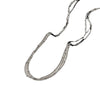 Women's Titanium Steel Multilayer Clavicle Chain With Geometric Design And Polishing Treatment