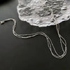 Women's Titanium Steel Multilayer Clavicle Chain With Geometric Design And Polishing Treatment