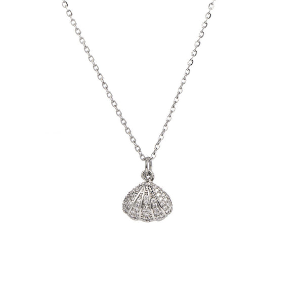 Women's Titanium Steel Necklace With Mixed Gem Inlay And Geometric Design