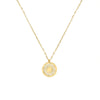 Women's Titanium Steel Necklace With Shell Daisy Flower Pendant And Electroplated Floral Design