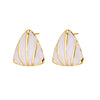 Women's Titanium Steel Oil Dripping Irregular Geometric Triangular Earrings