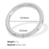 Women's 316L Stainless Steel Plain Ring Smooth Bracelet Geometric Style 18K Gold Plated Jewelry