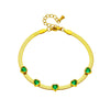 Women's Titanium Steel Snake Bone Chain Jewelry Bracelet With Diamondembedded Love Pattern And Electroplating Treatment