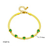 Women's Titanium Steel Snake Bone Chain Jewelry Bracelet With Diamondembedded Love Pattern And Electroplating Treatment